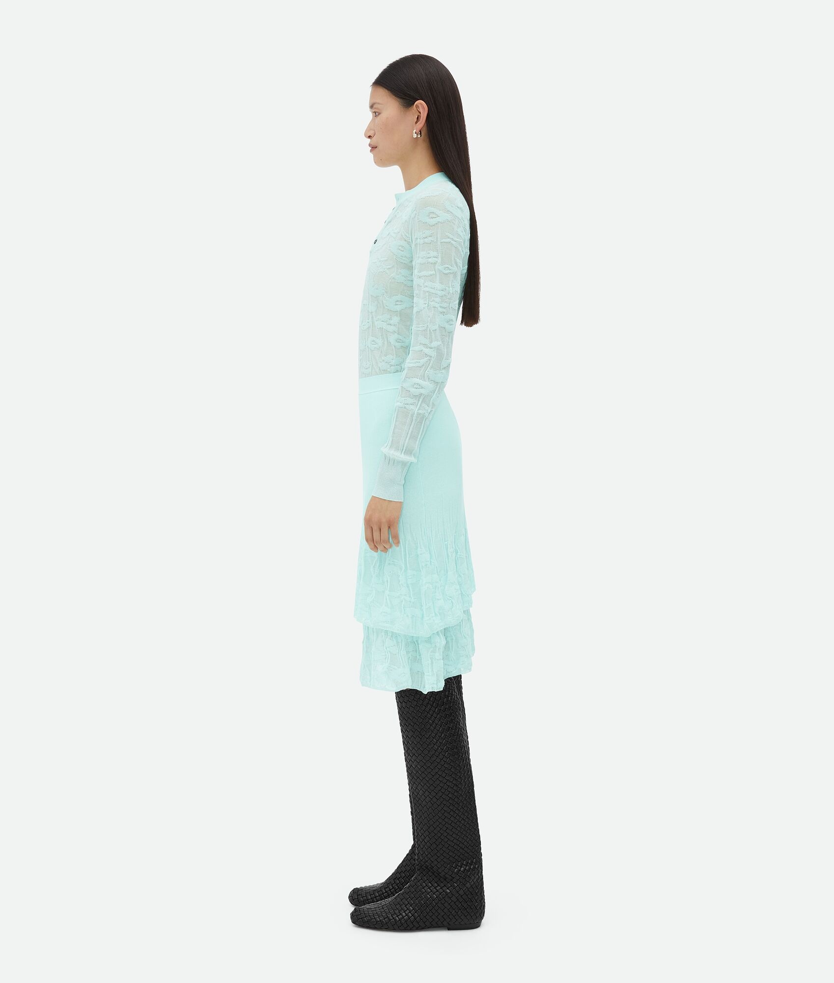 Cotton Flowers 2 In 1 Midi Skirt - 2