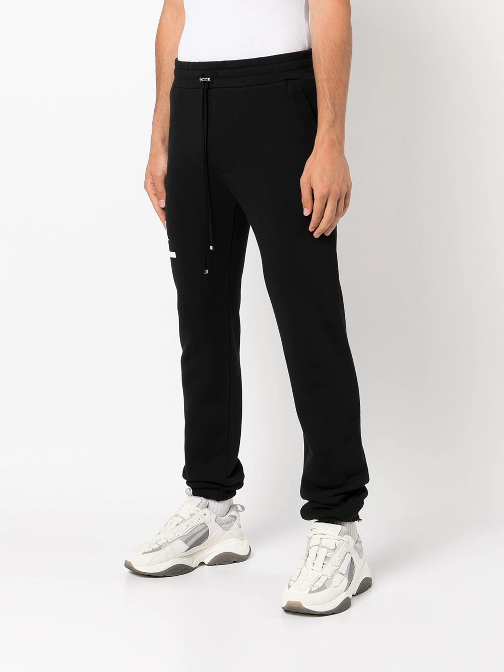 logo print track pants - 3