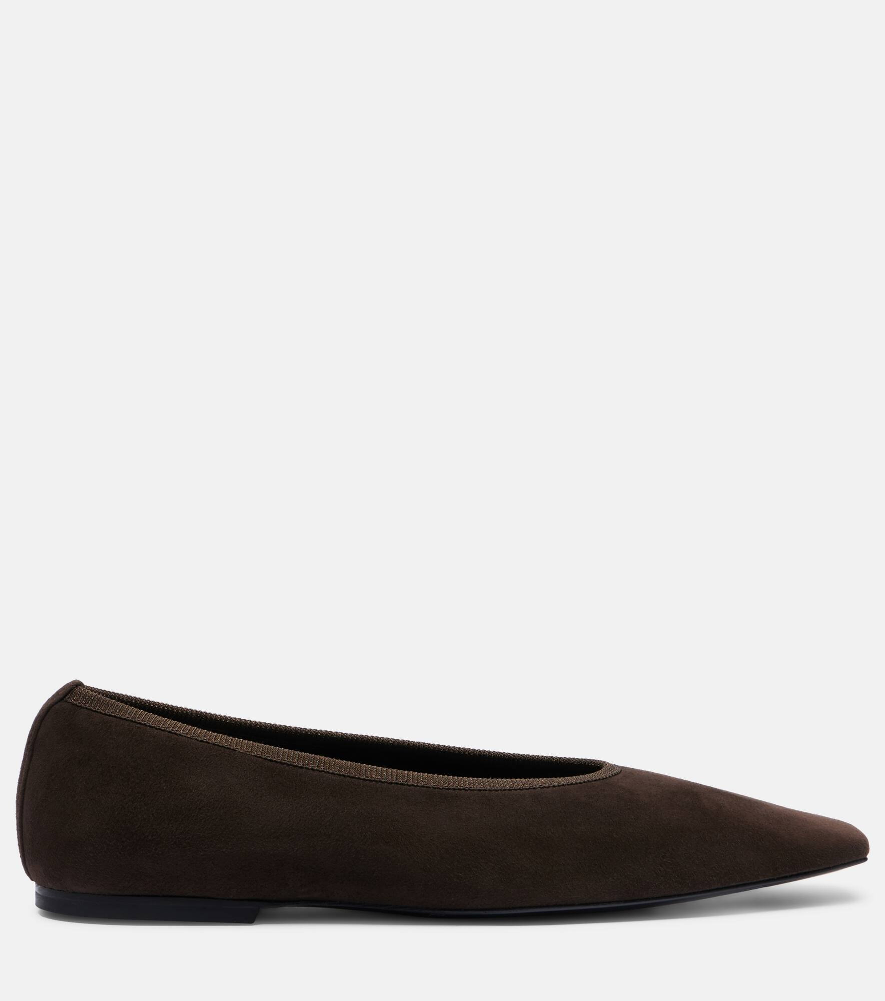 Suede ballet flats - 4