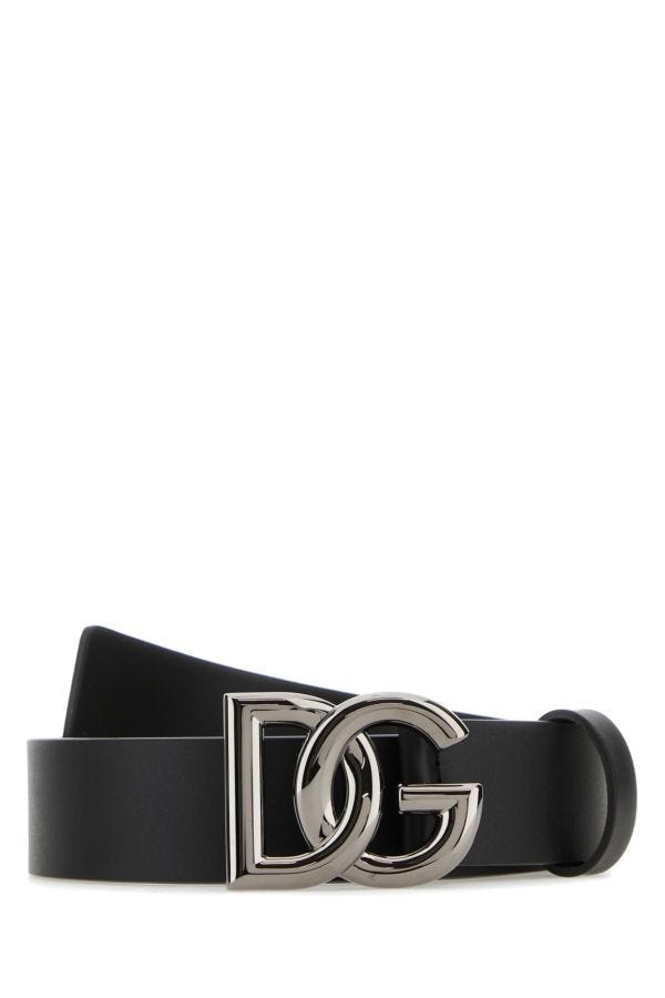 Dolce & Gabbana Man Black Leather Belt - 1