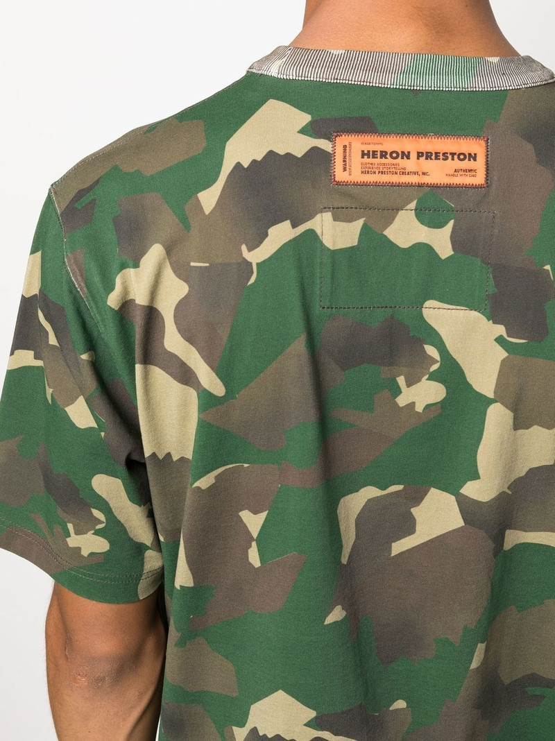 camouflage organic-cotton T-shirt 5