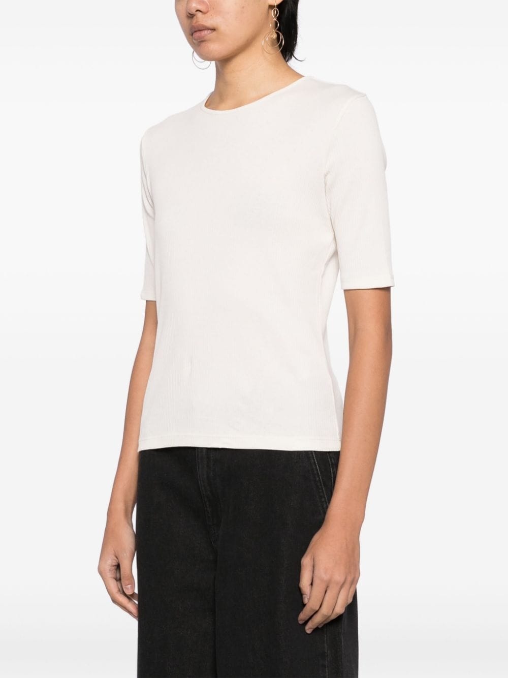 cotton ribbed T-shirt - 3