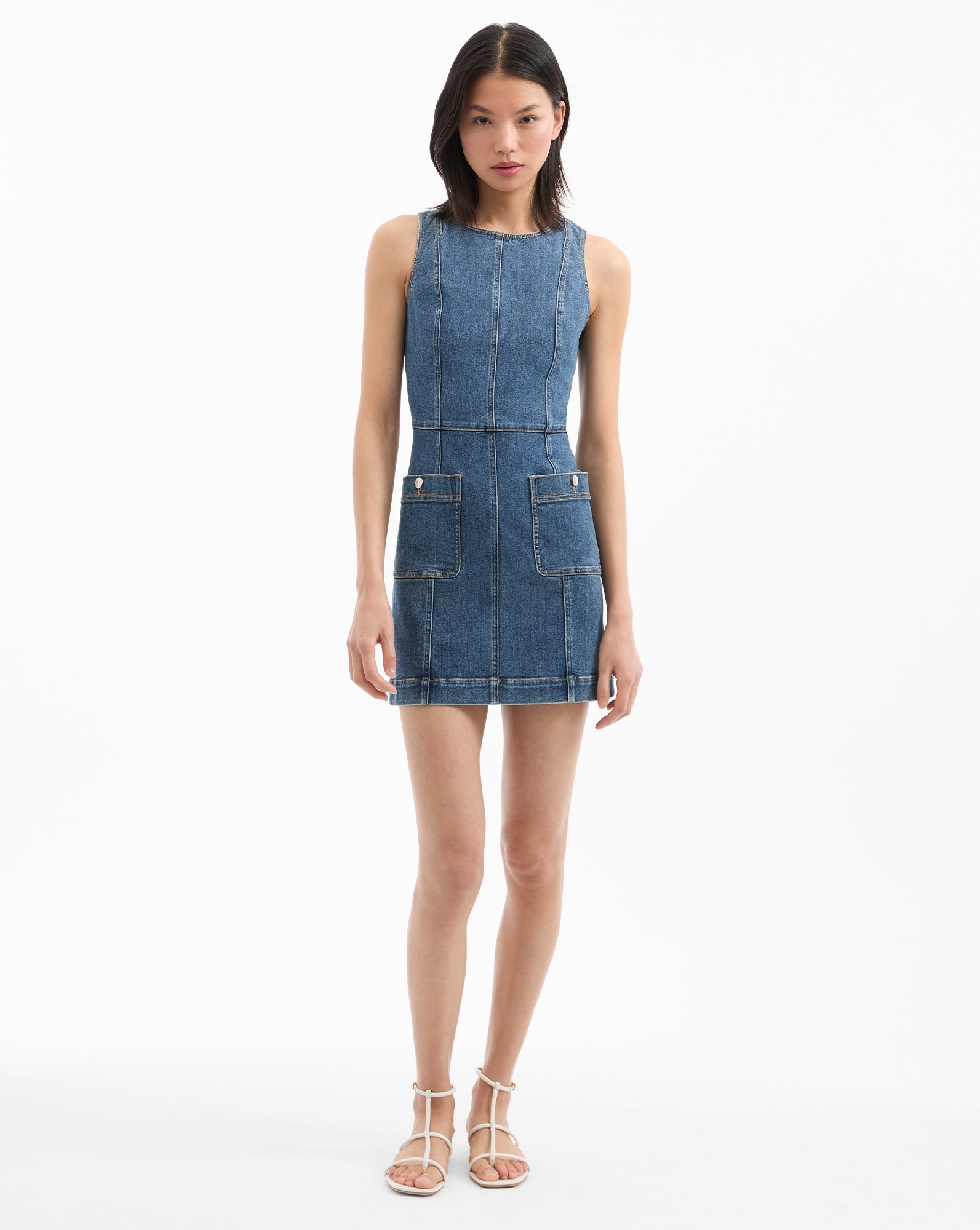ZAIRE DENIM MINI DRESS - 3