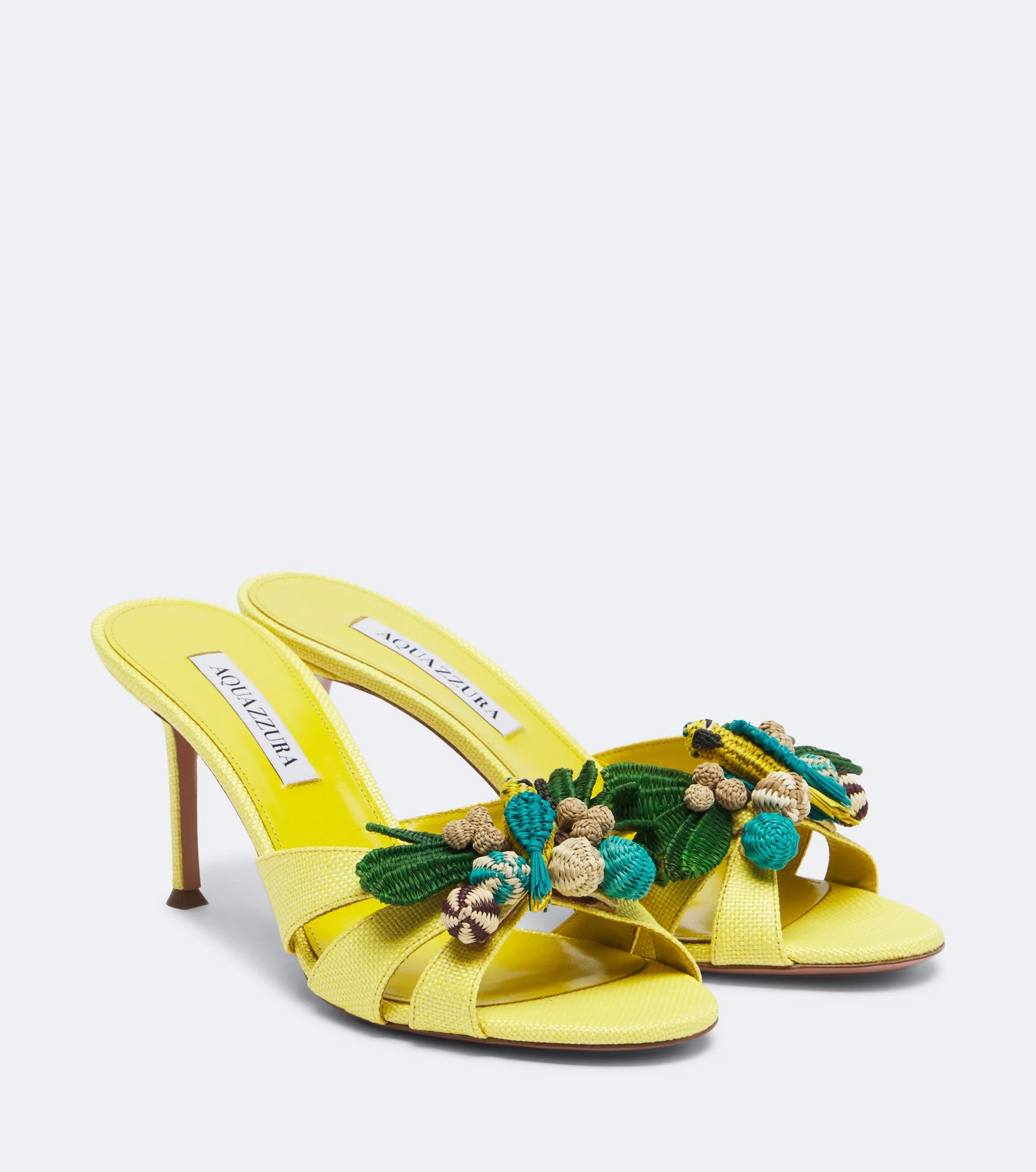 Birdsong raffia mules - 1