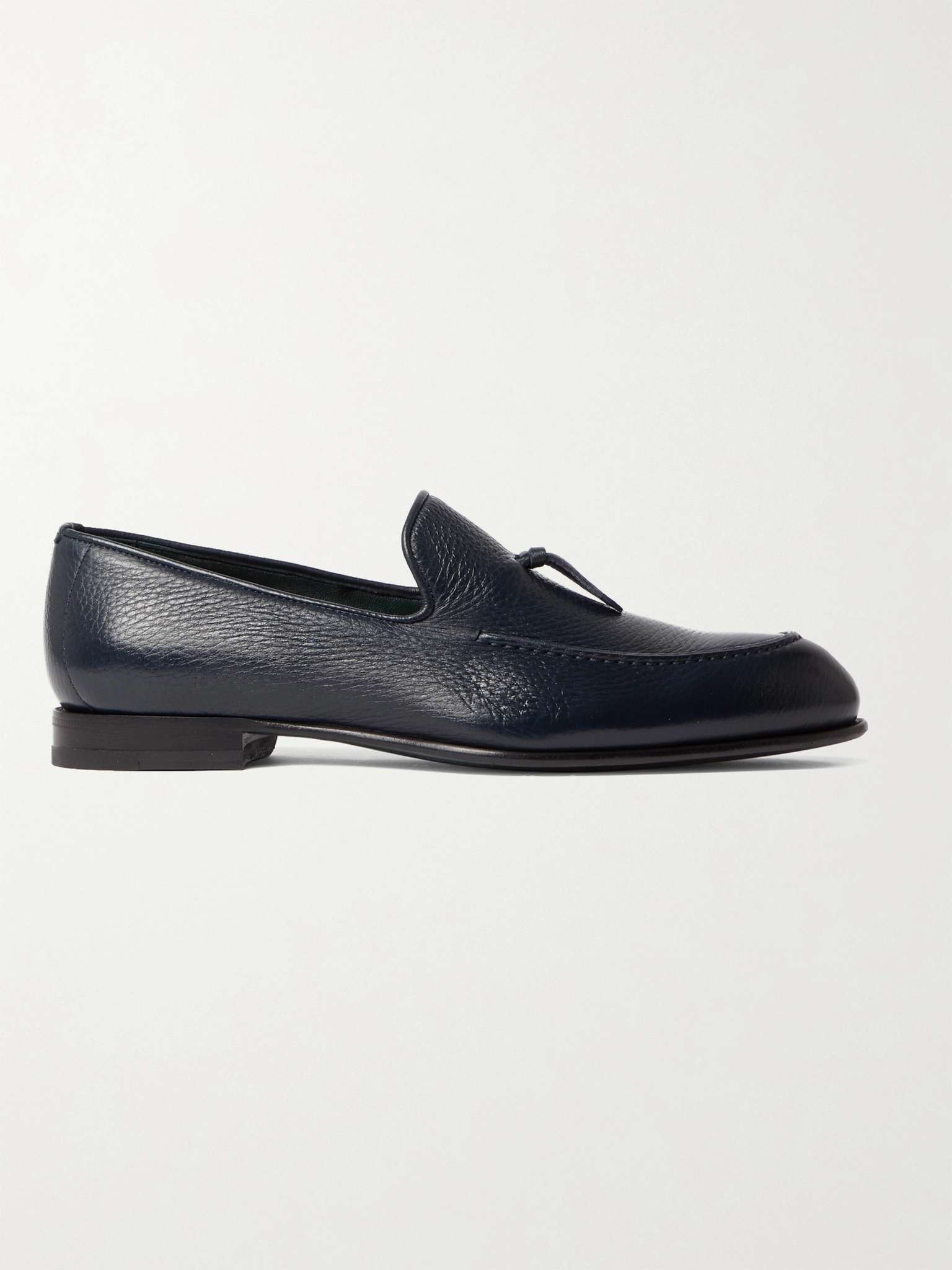 Lukas Pebble-Grain Leather Tasselled Loafers - 1