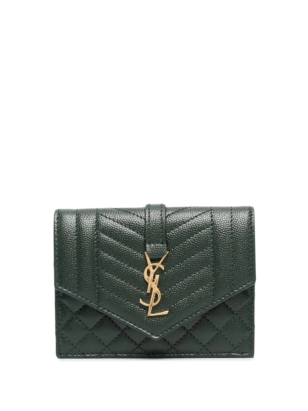 quilted logo-plaque wallet - 1