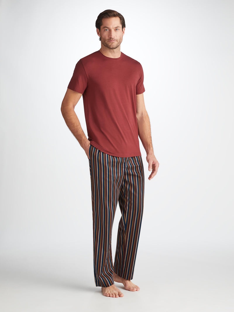 Men's Lounge Pants Wellington 57 Cotton Navy - 3