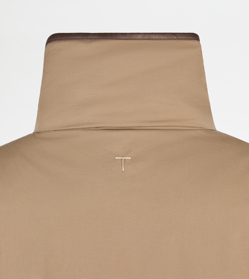 JACKET WITH LEATHER INSERTS - BROWN 8