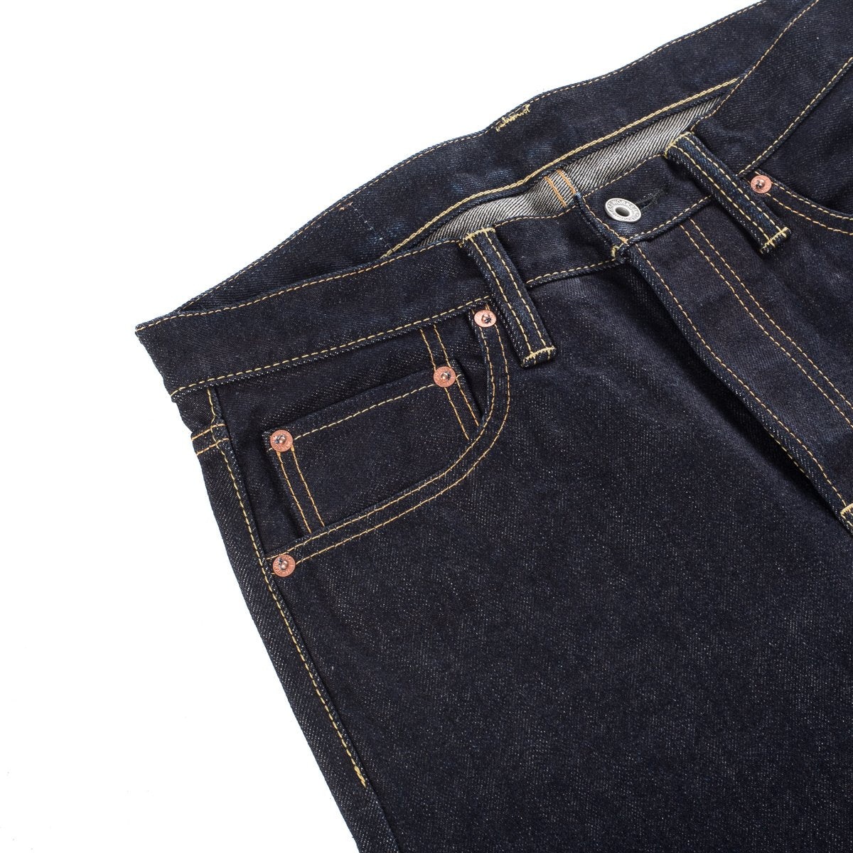 IH-666S-142 14oz Selvedge Denim Slim Straight Indigo - 4