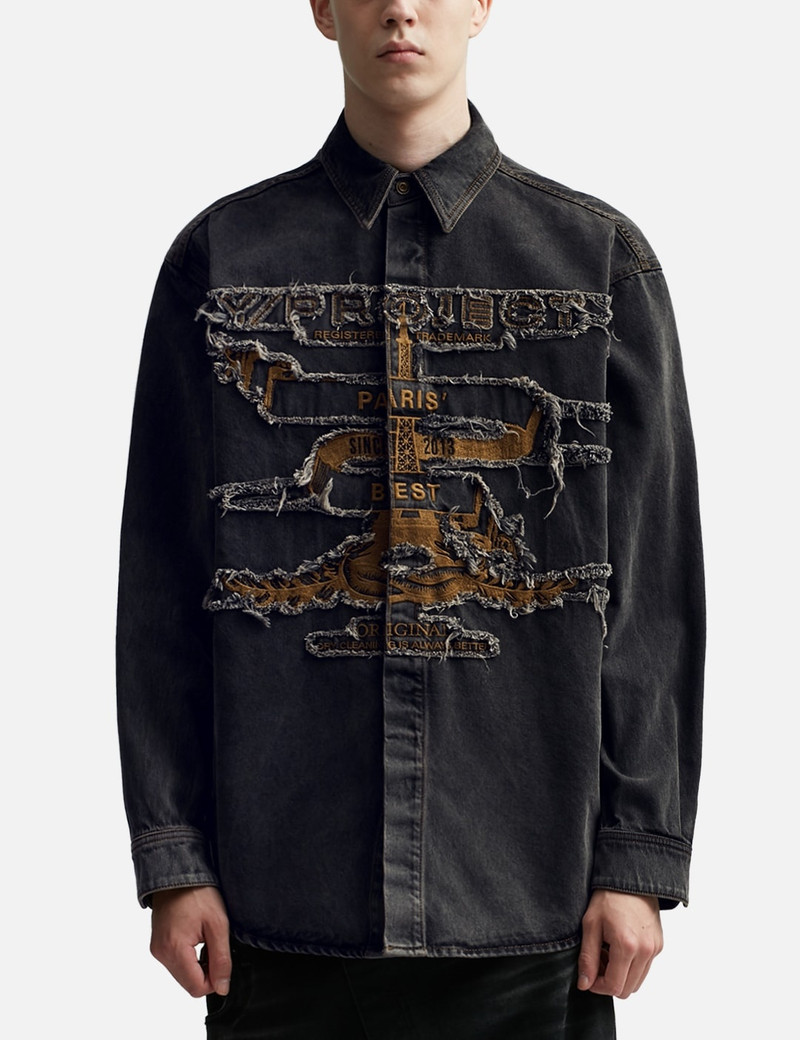 EVERGREEN PARIS' BEST PATCH DENIM SHIRT 3