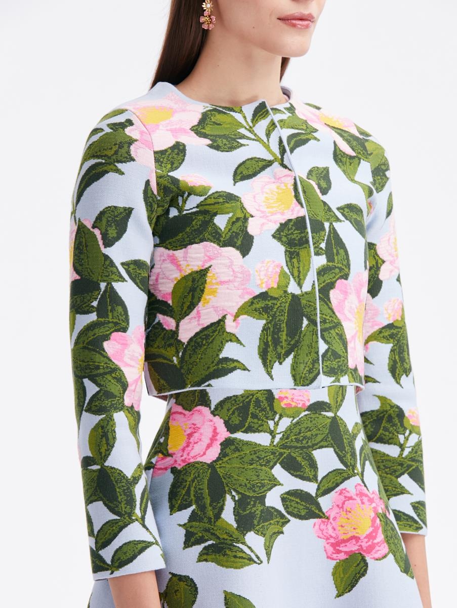 CAMELLIA JACQUARD CARDIGAN - 4