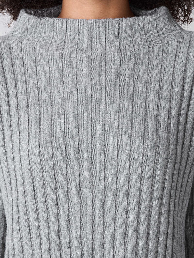 Recycled Wool Cashmere Funnel Neck Top 5