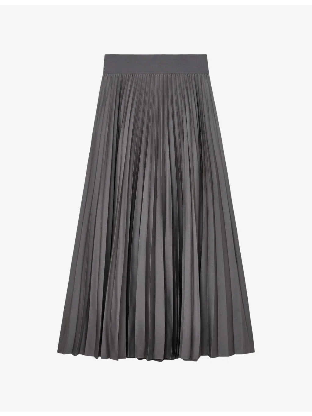 Seren Pleated Woven Midi Skirt - 1