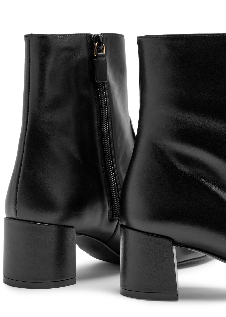 Stuart Weitzman Maeve 50 Leather Ankle Boots - 4