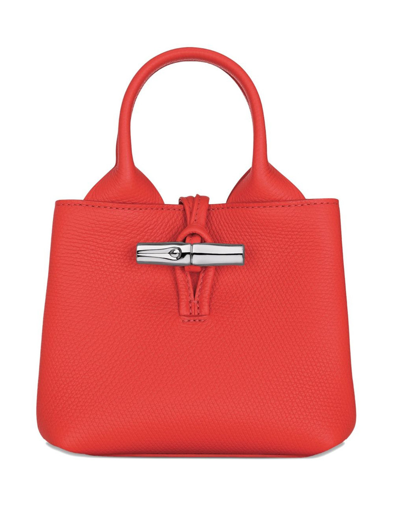 mini Le Roseau grained-leather tote bag 1