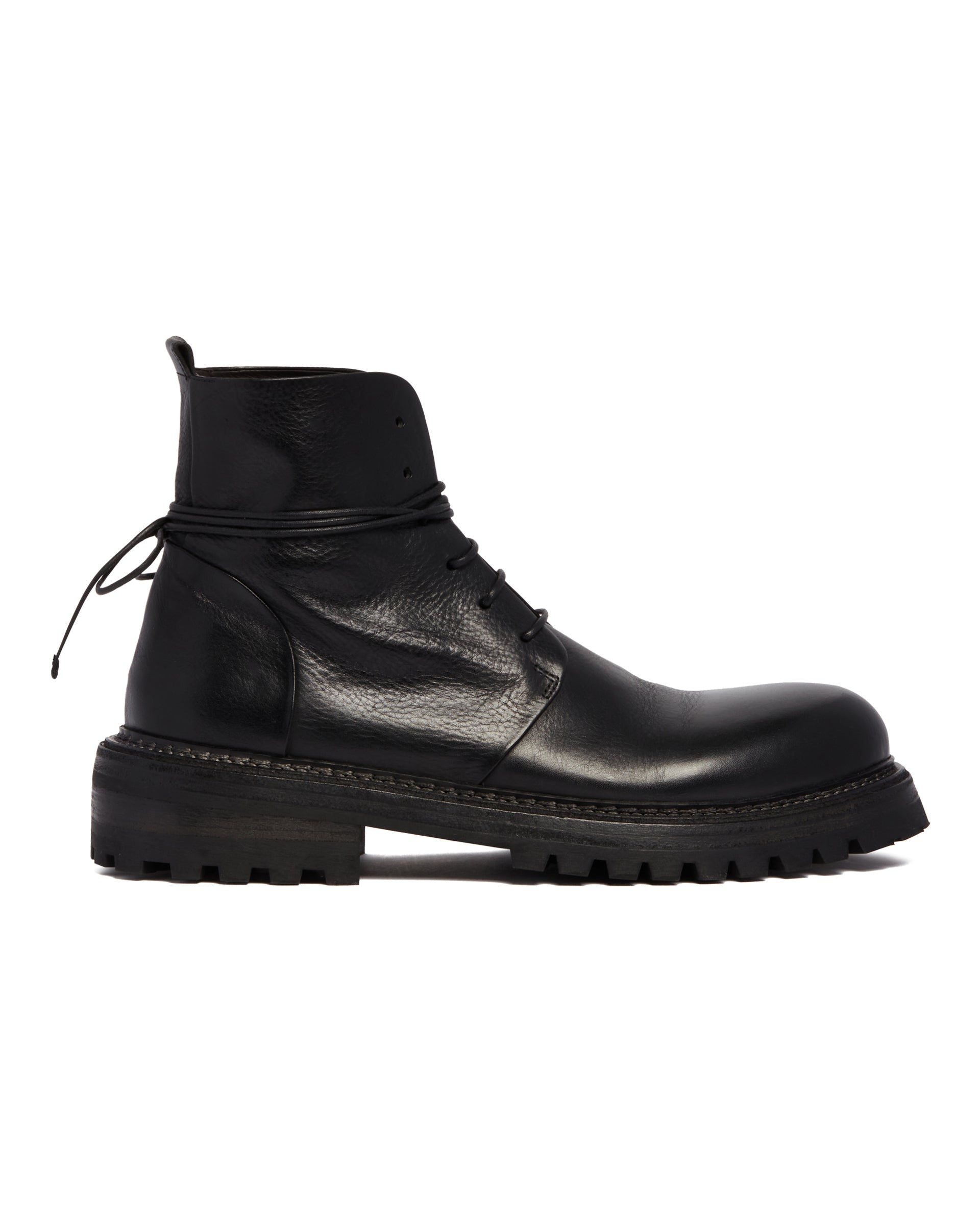 Black Leather Ankle Boots - 2