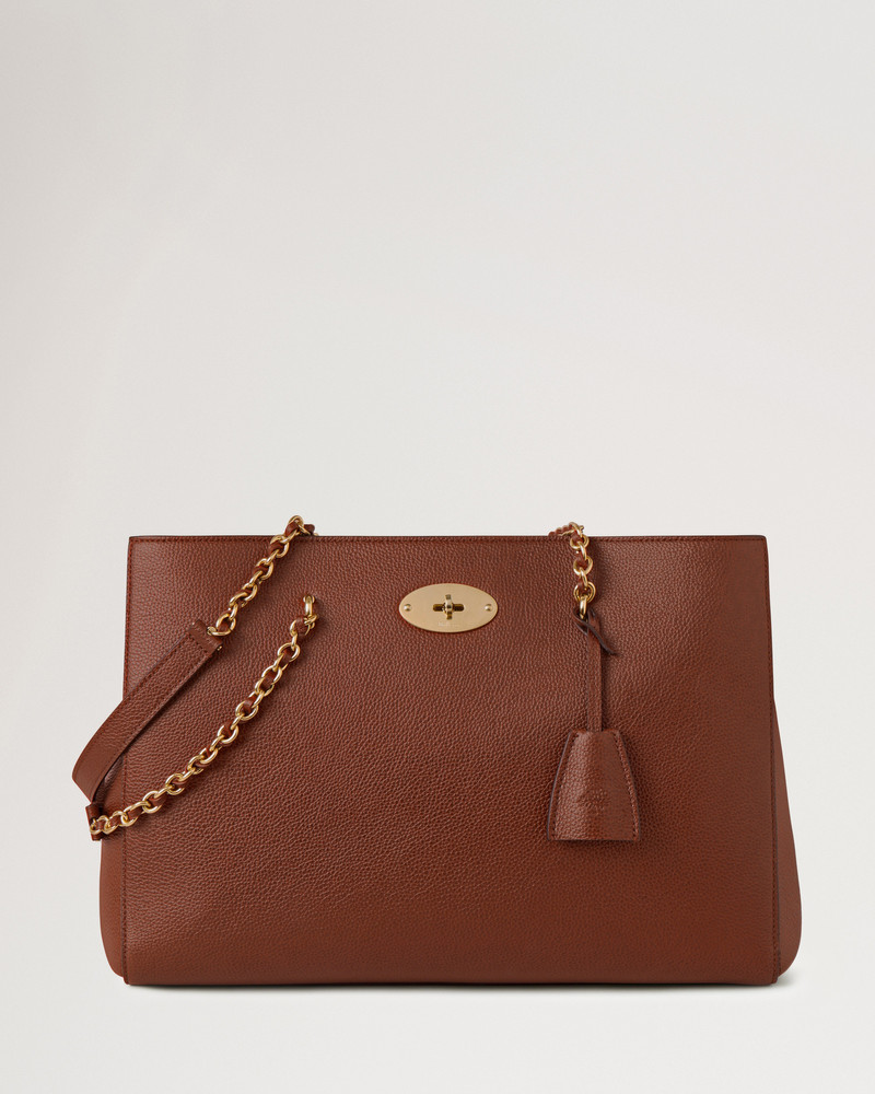 Lily Chain Tote Oak Two-Tone Small Classic Grain 1