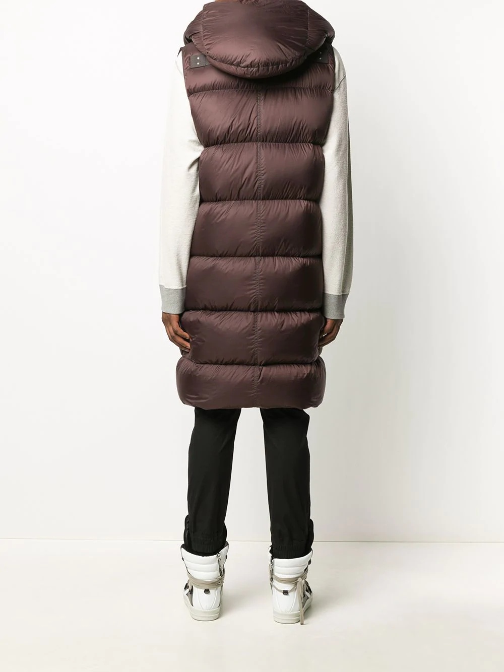 sleeveless padded coat - 4