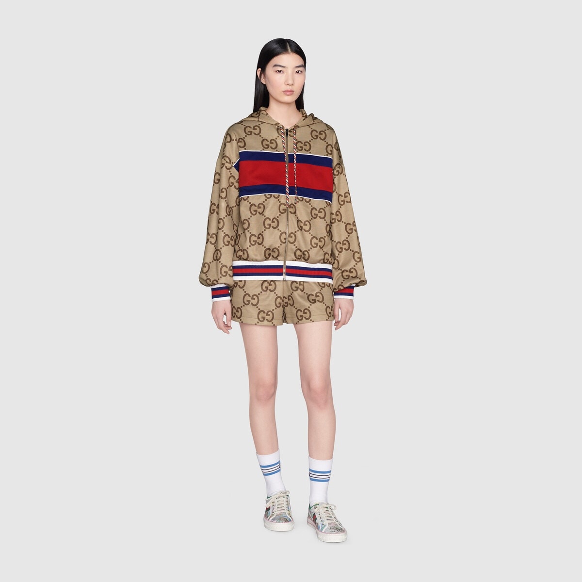 Gucci Tiger jumbo GG jersey shorts - 3