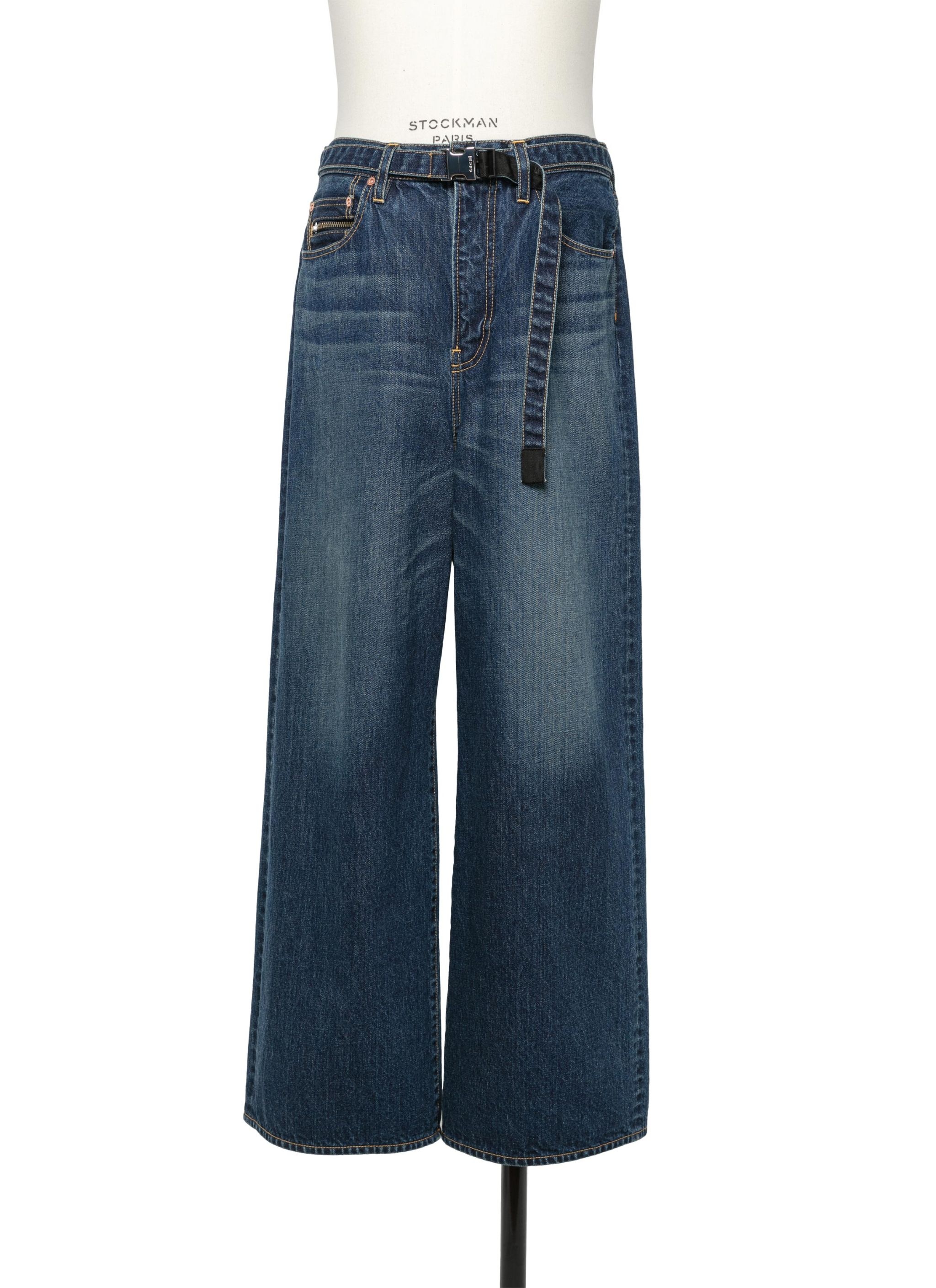 Wide Denim Pants - 1