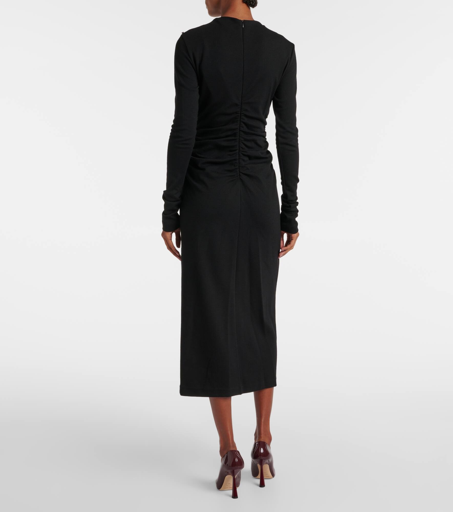 Acline wool and cotton-blend maxi dress - 3