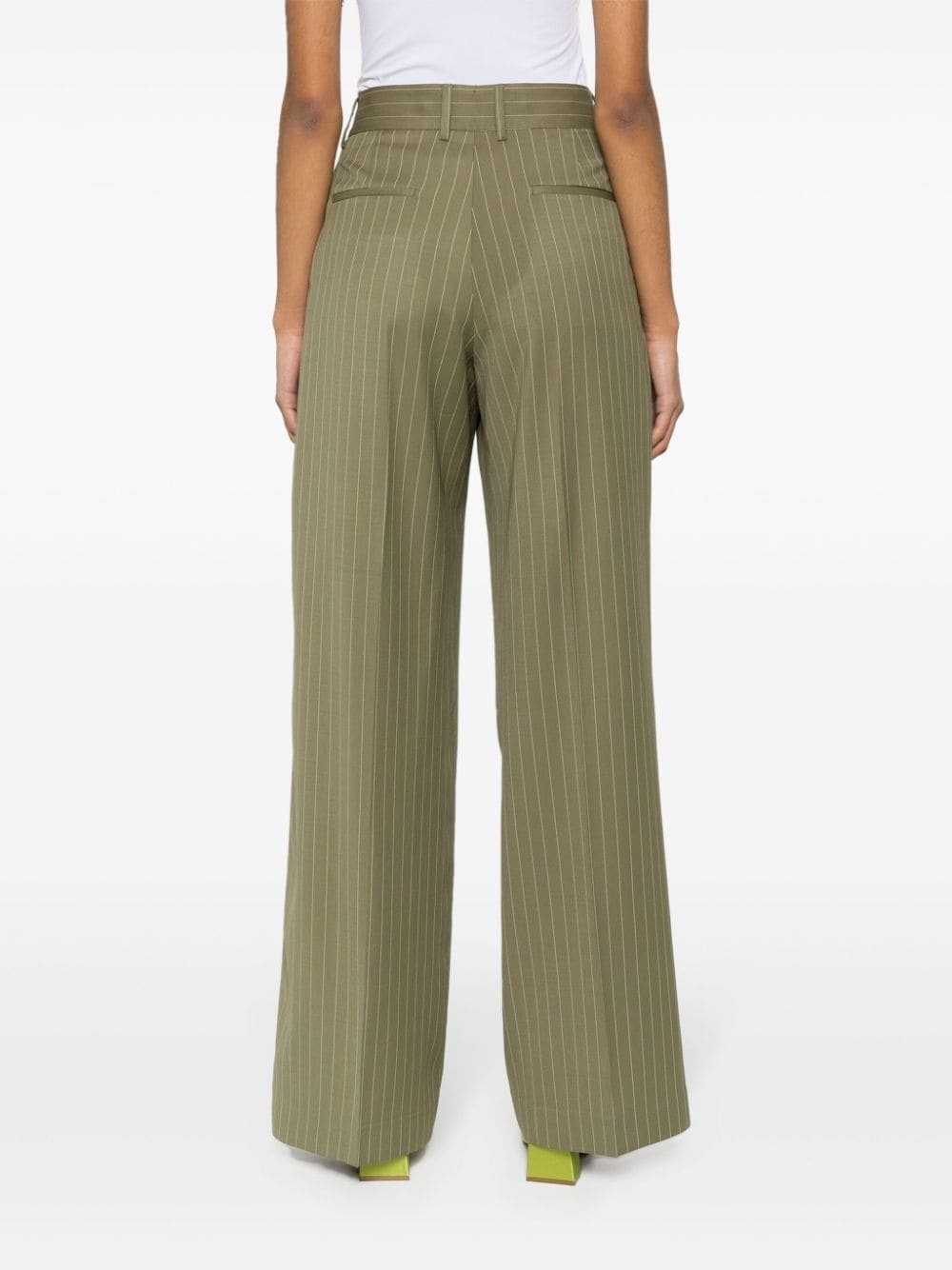 high-waist straight-leg trousers - 4