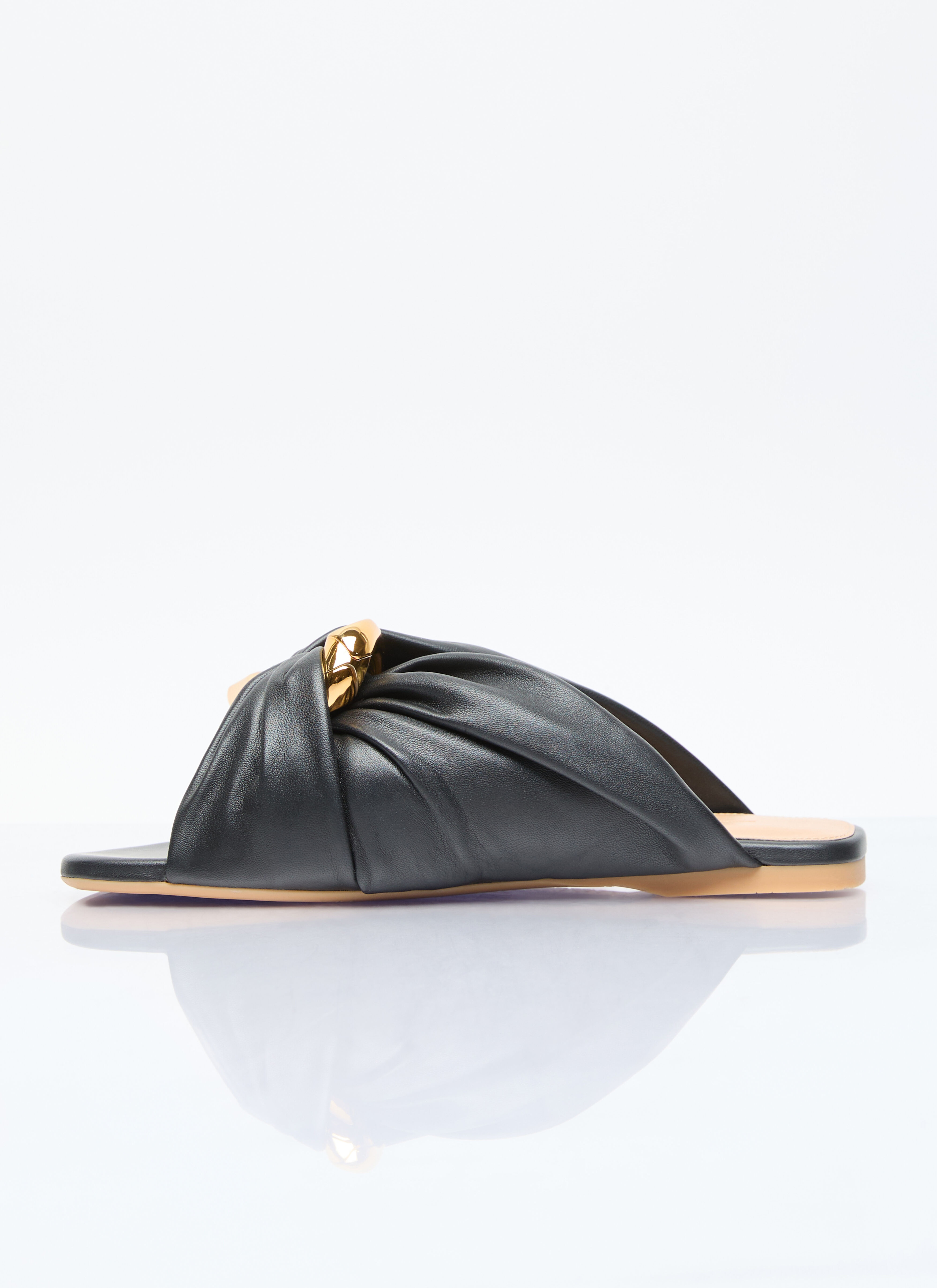 Corner Leather Flats - 4
