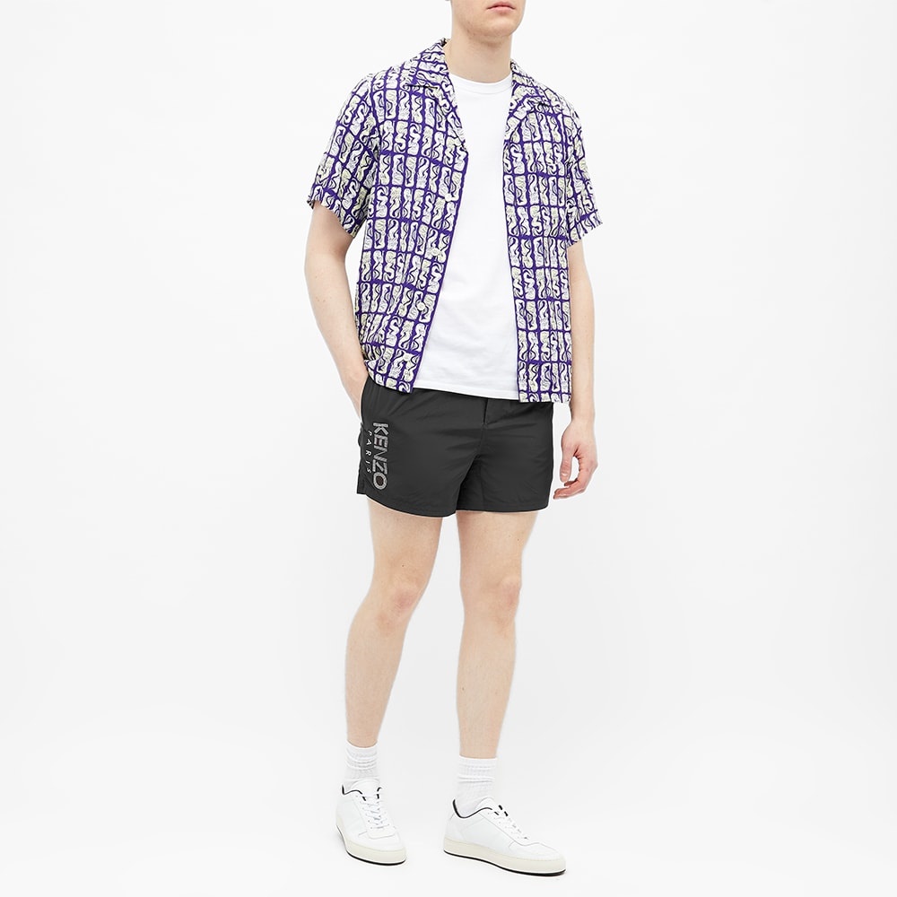 Kenzo Short Paris Logo Swim Trunk - 7