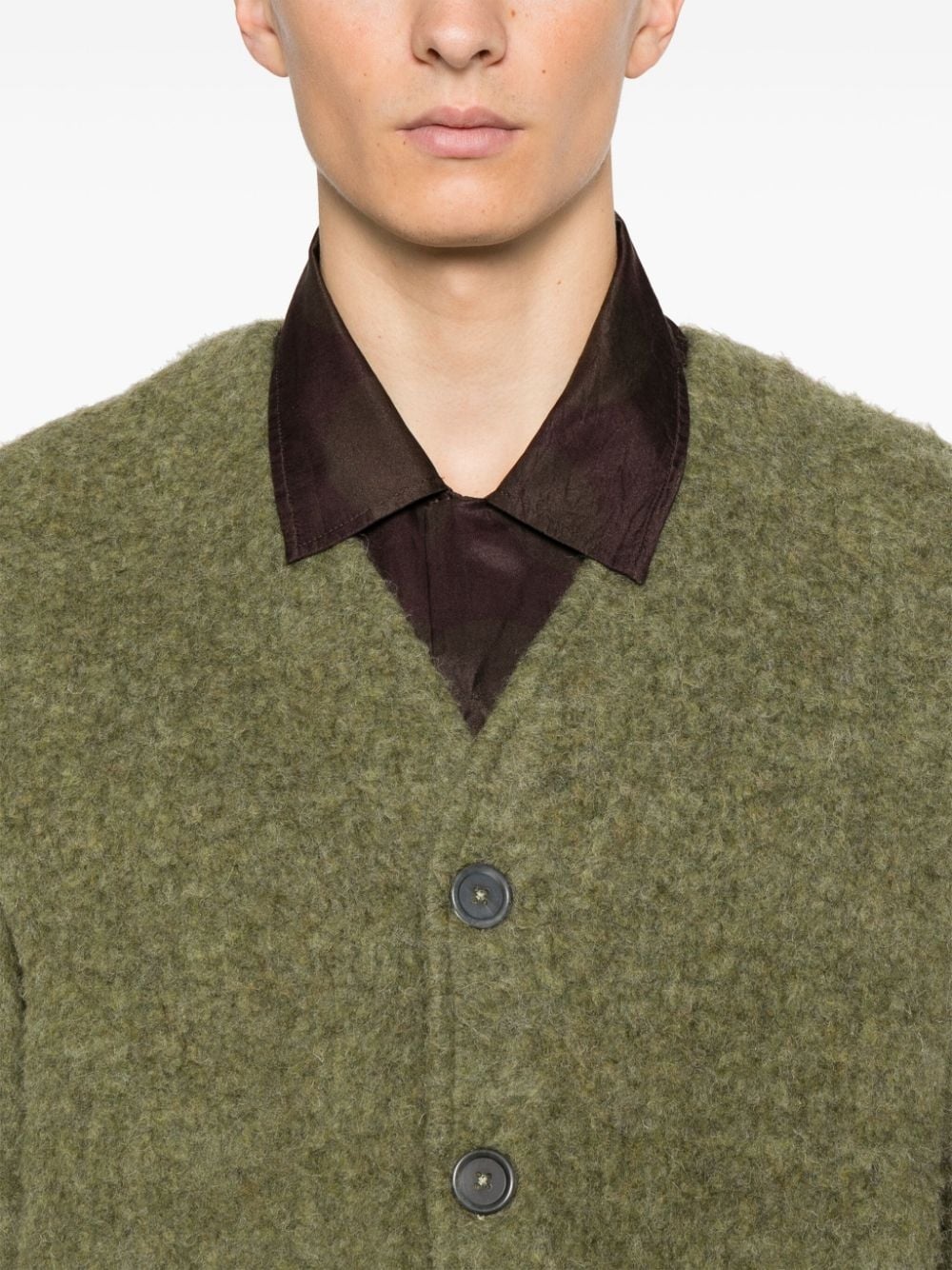 brushed cardigan - 5