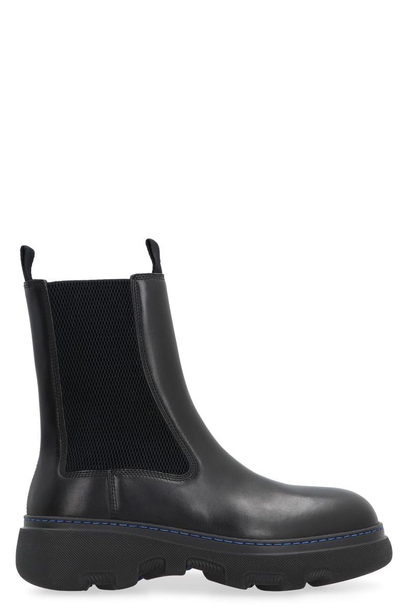 BURBERRY LEATHER CHELSEA BOOTS - 1