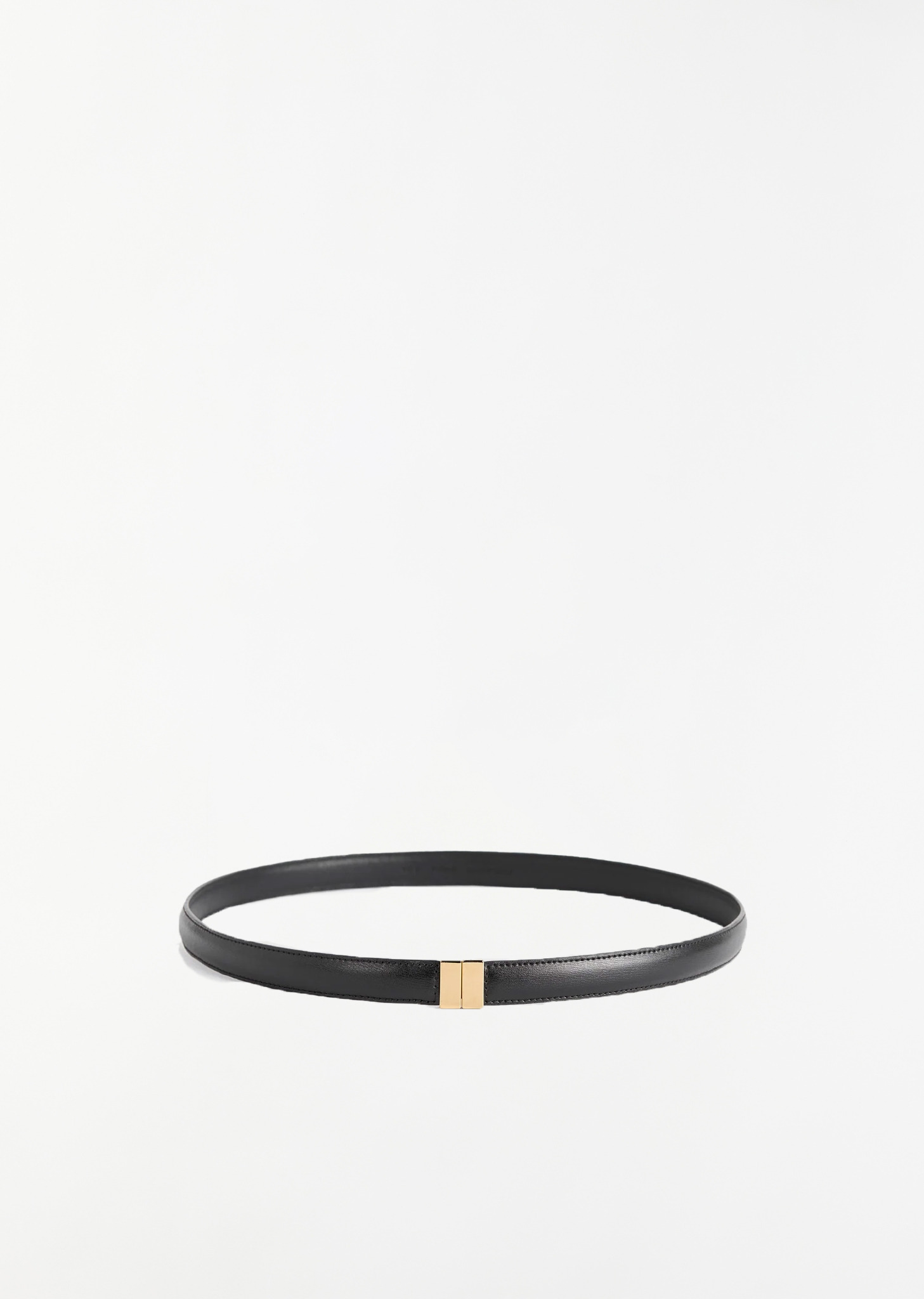 Slide Clasp Leather Belt - 1