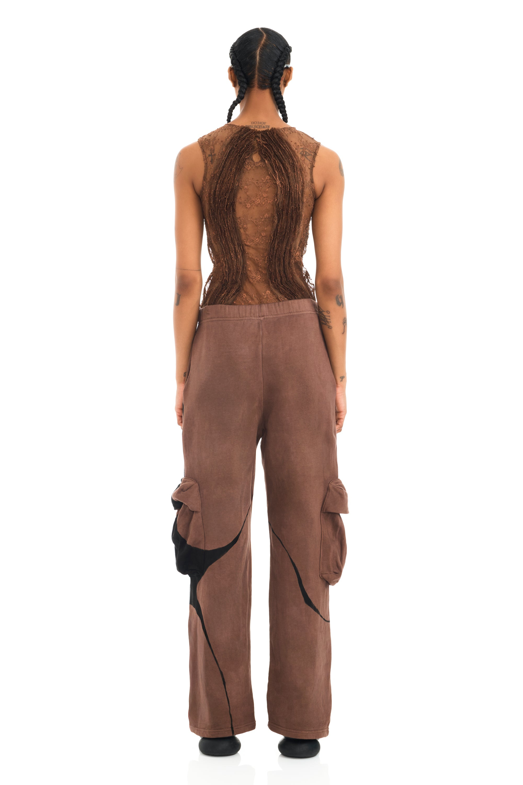 BROWN WAVY DANDELION TANK - 10