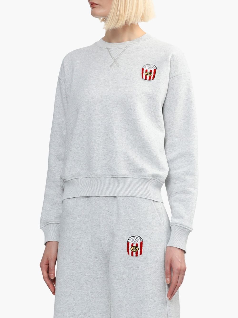 embroidered-motif sweatshirt - 3