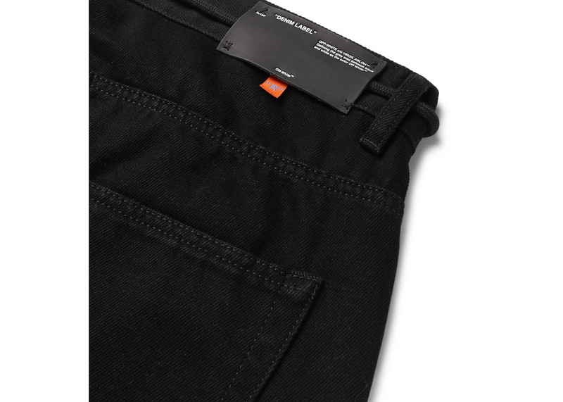 Off-White OFF-WHITE x Ev Bravado 5 Pocket Denim Jeans Black outlook
