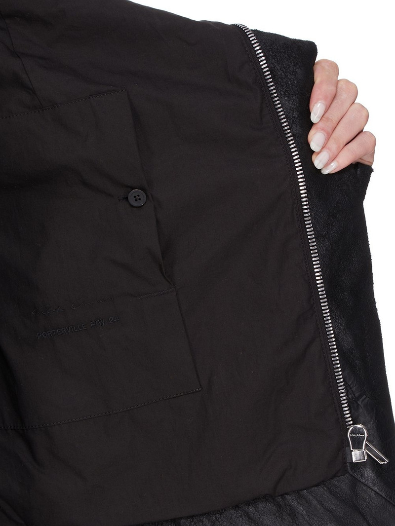 Black Porterville Classic Biker Leather Jacket 6