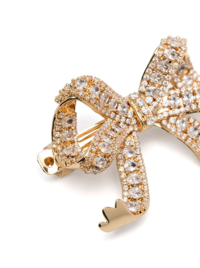 crystal-embellished bow hair clip 3