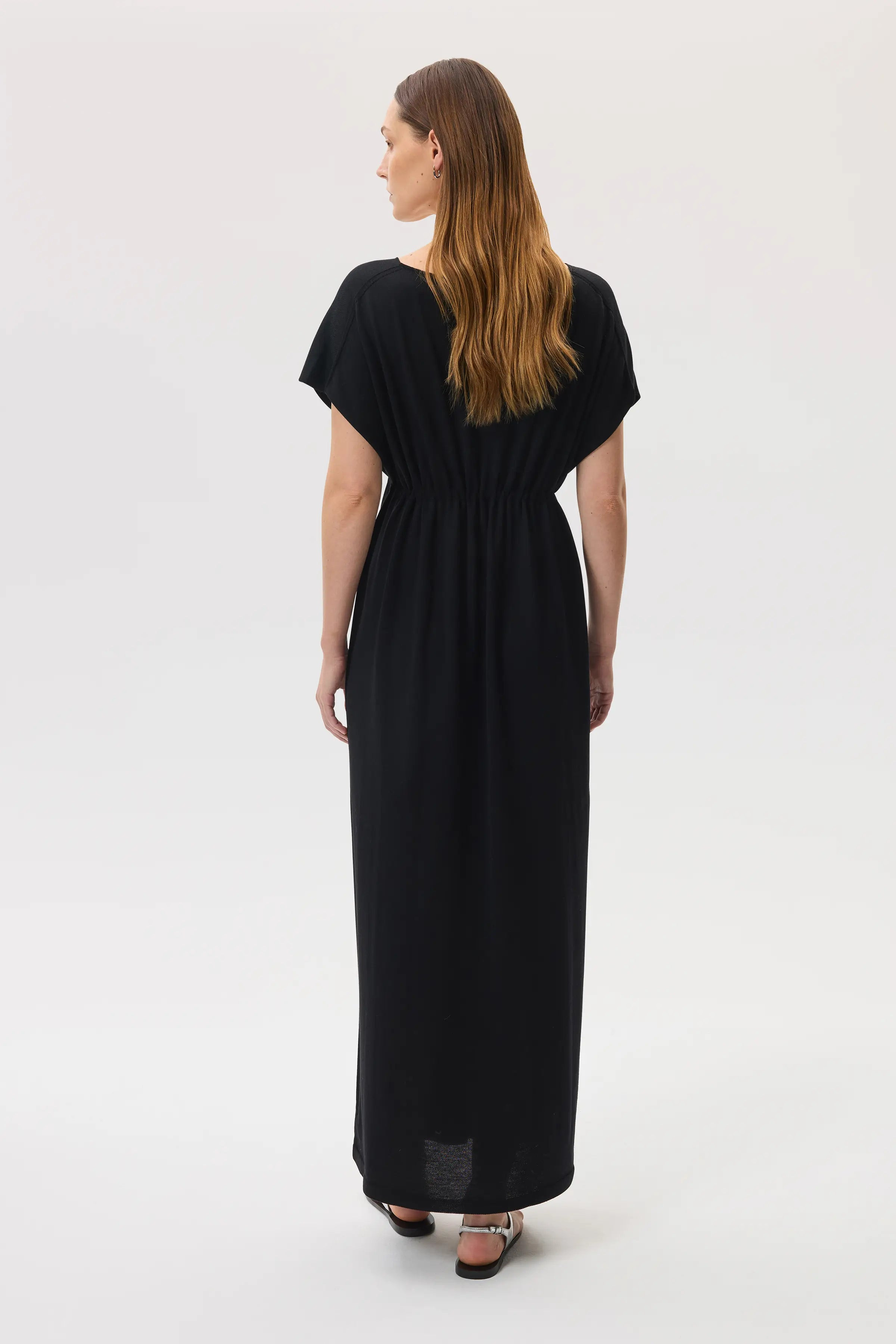 Superfine Merino Black Maxi Dress - 2