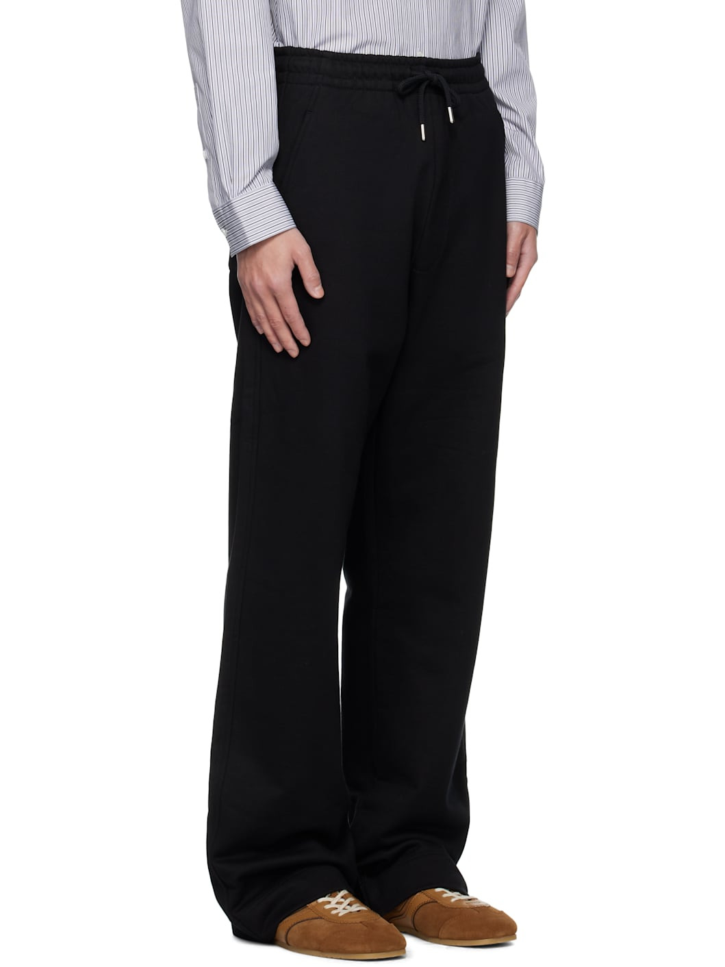 Black Cotton Sweatpants - 2