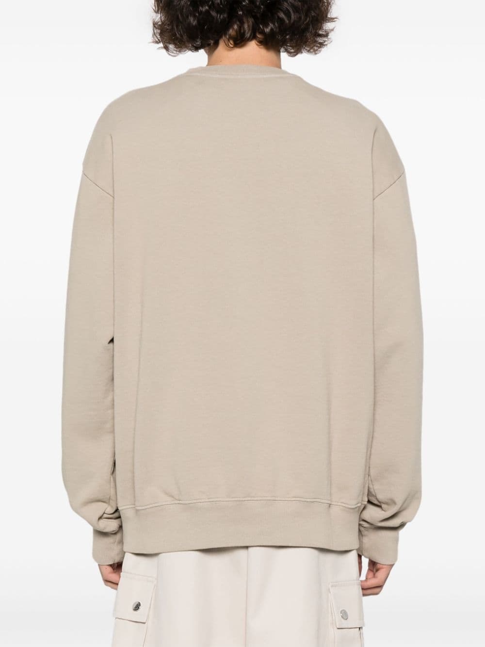 logo-print cotton sweatshirt - 5