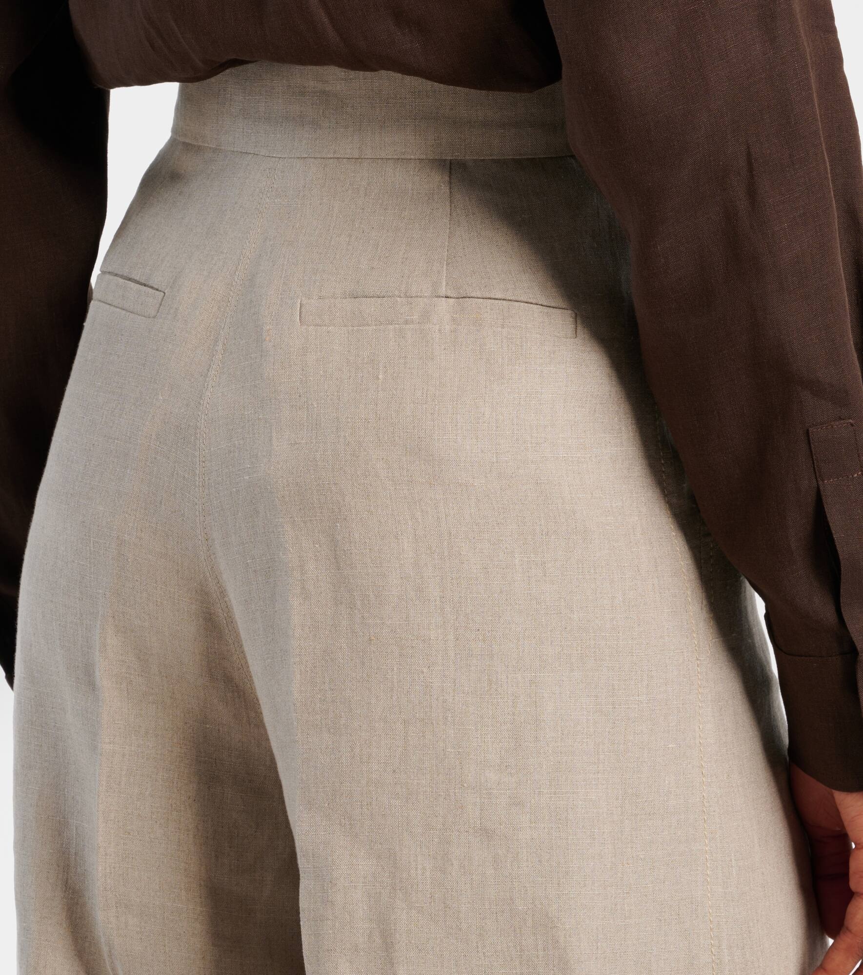 Sequoia high-rise linen wide-leg pants - 6