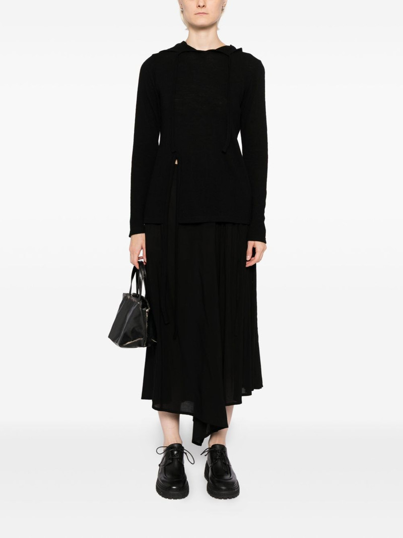 Yohji Yamamoto side-split hoodie outlook
