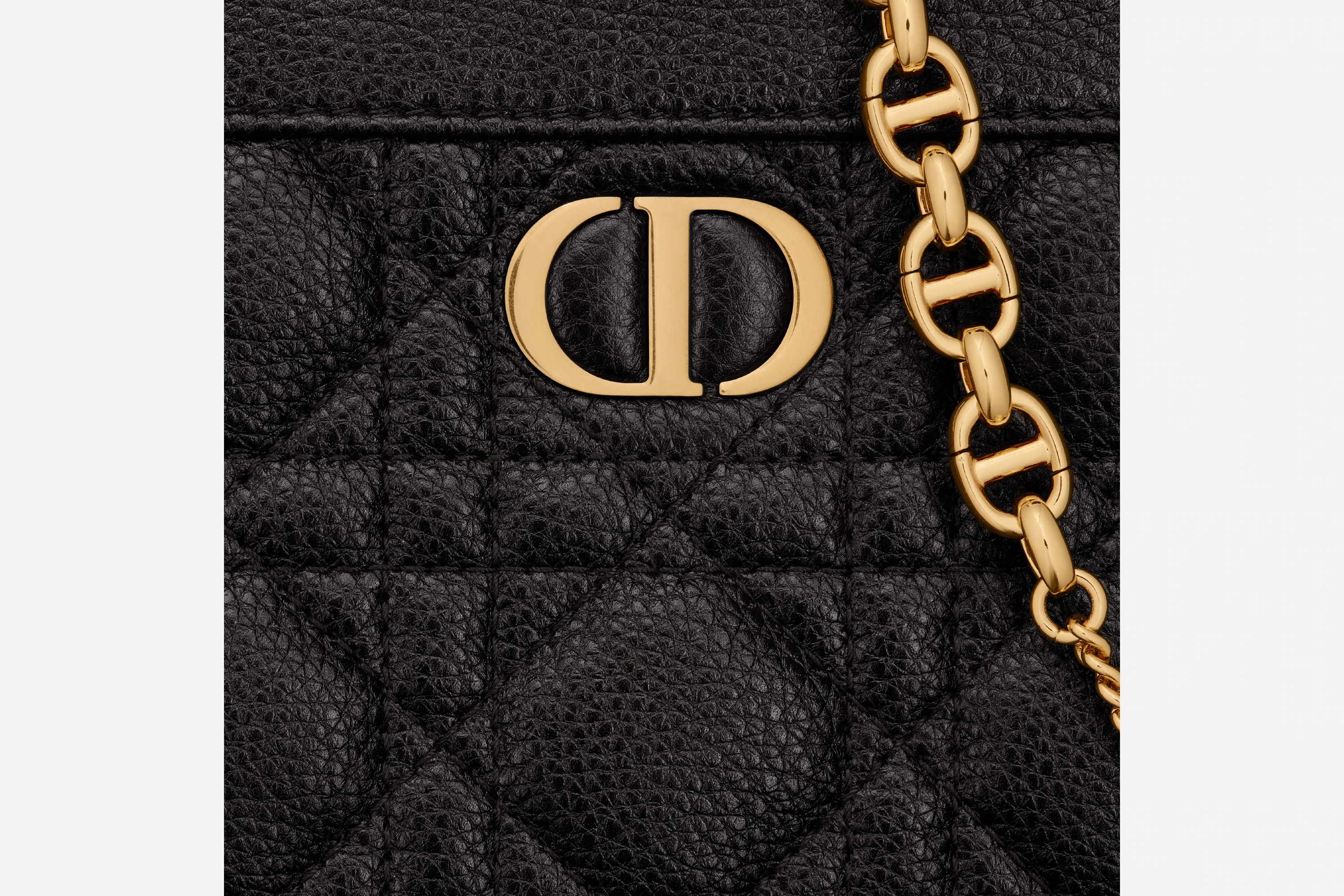 Dior Caro Zipped Pouch with Chain - 5