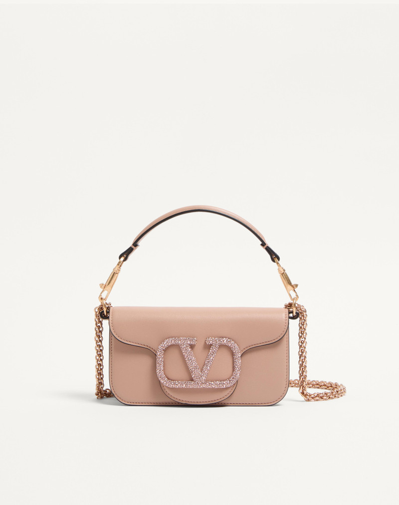 VALENTINO GARAVANI LOCÒ SMALL SHOULDER BAG WITH JEWEL LOGO 1