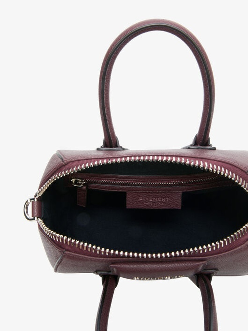 MINI ANTIGONA BAG IN GRAINED LEATHER 5