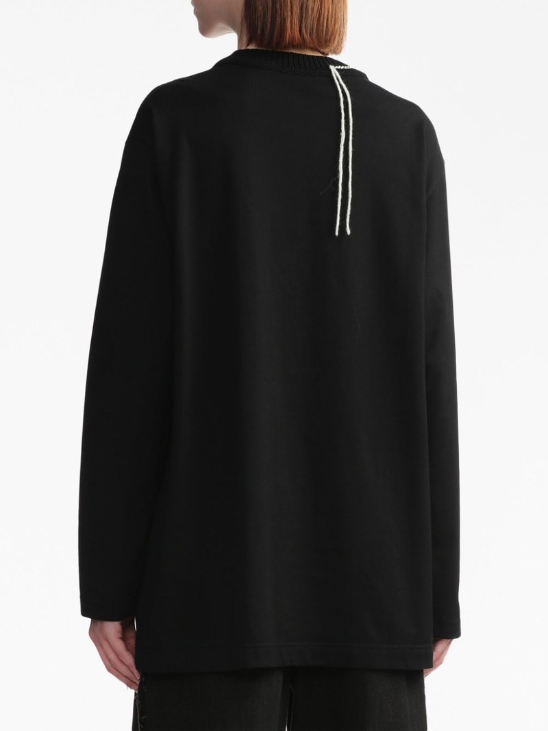 decorative-stitch long-sleeve jumper 4