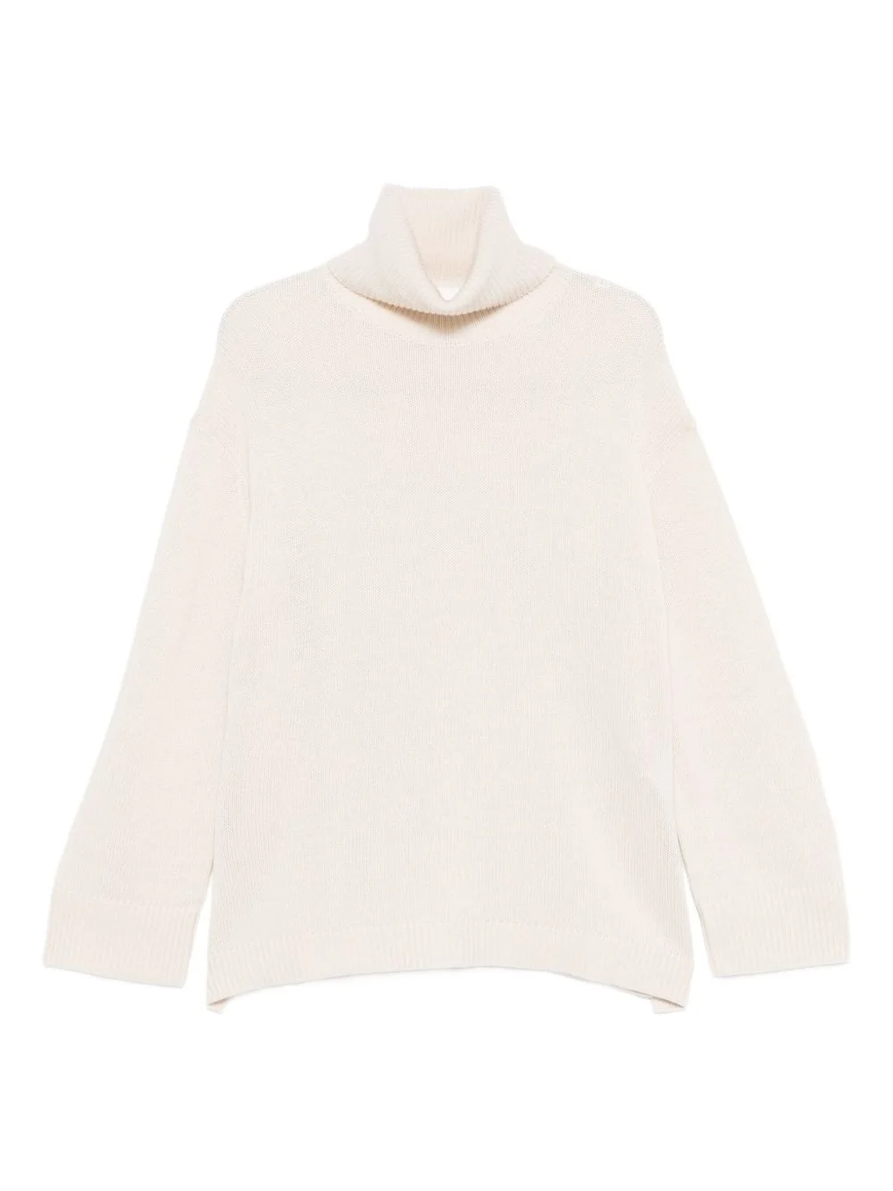 turtleneck ribbed sweater - 1