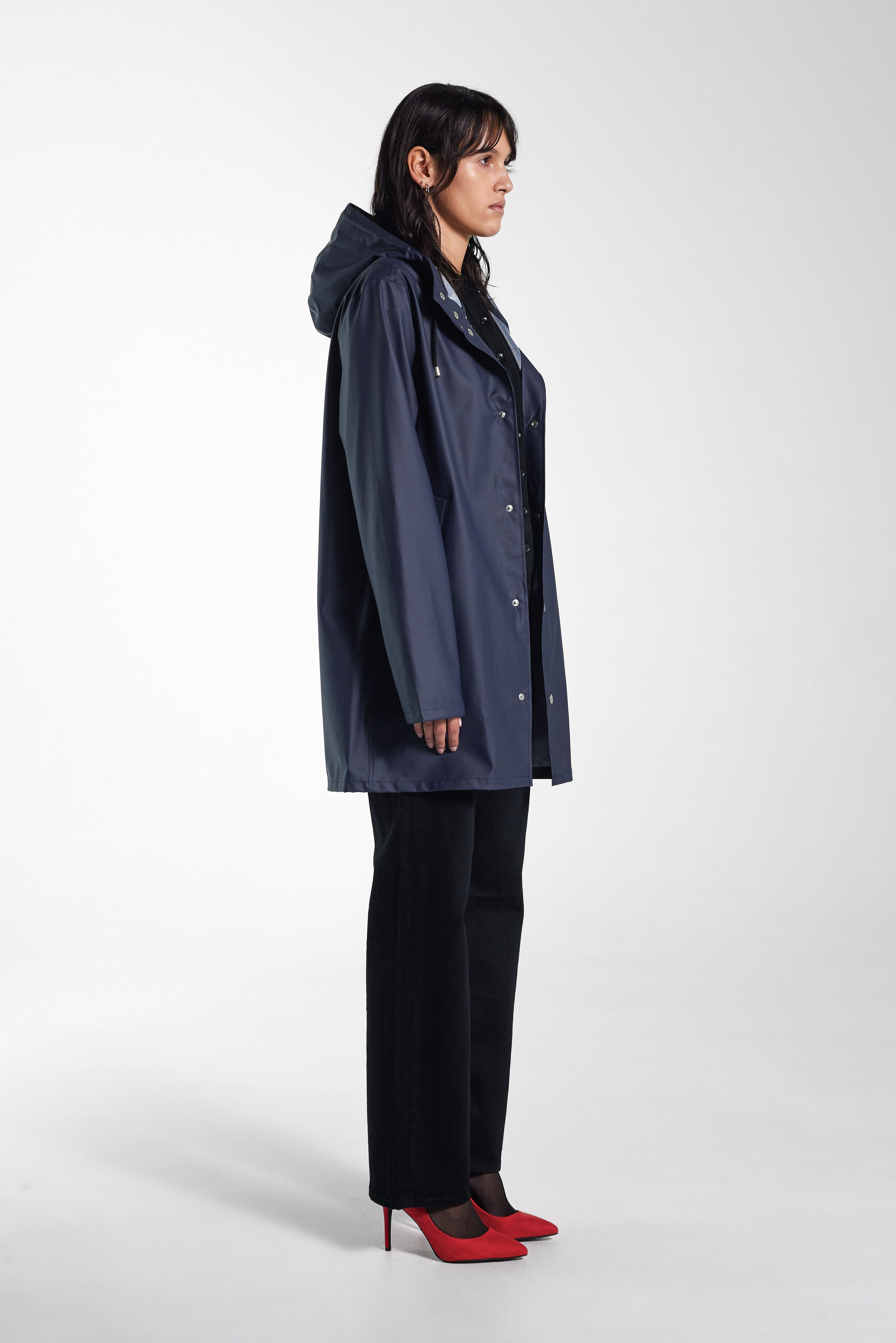 Stockholm Lightweight Raincoat Navy - 4