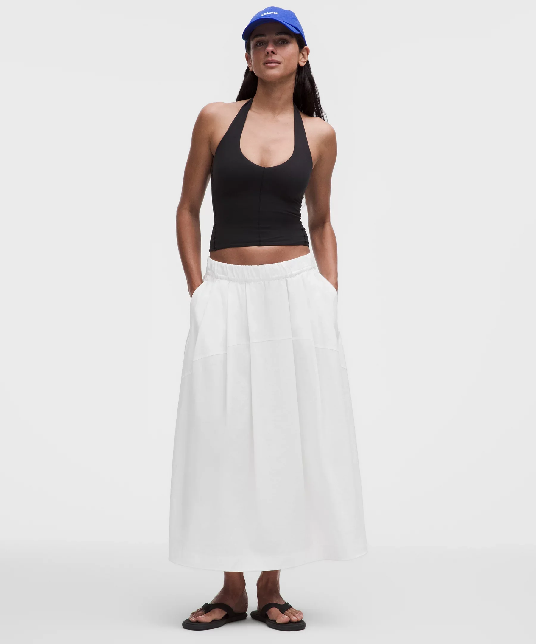 LuluLinen Adjustable-Hem Maxi Skirt - 1