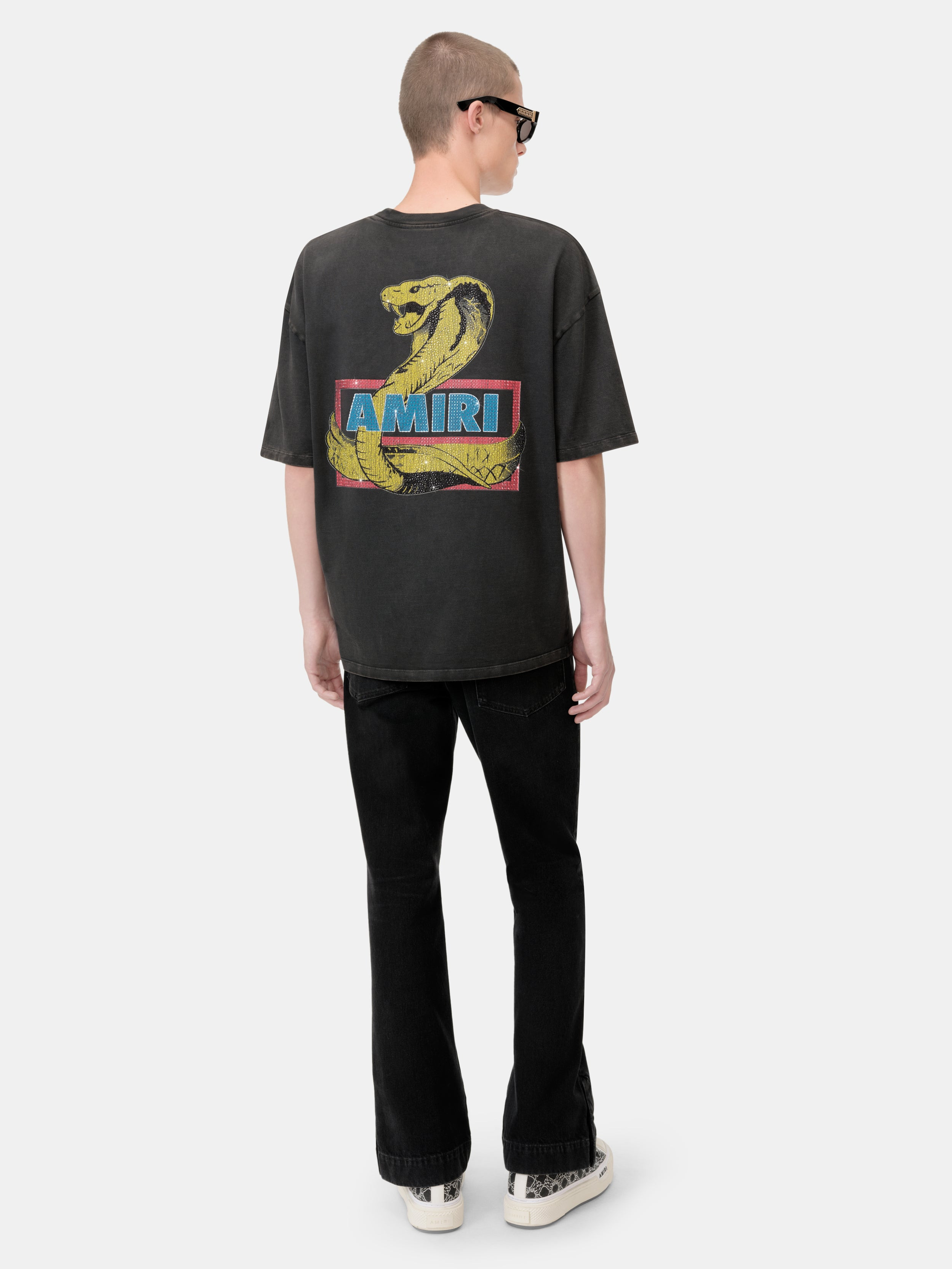 AMIRI CRYSTAL COBRA OVERSIZED TEE - 2