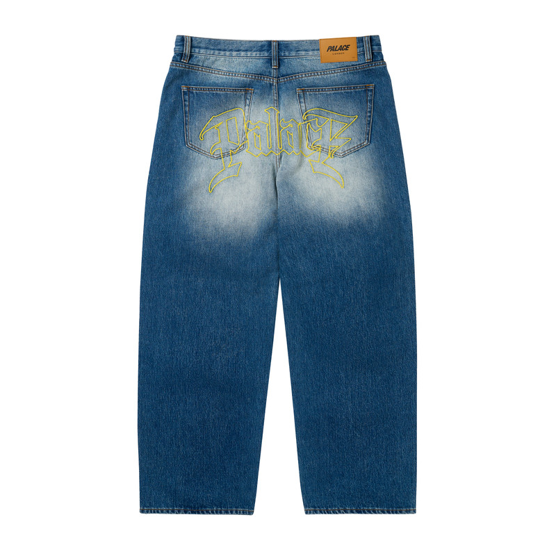 LE SCRIPT P90 BAGGY JEAN DISTRESS BLUE WASH 1